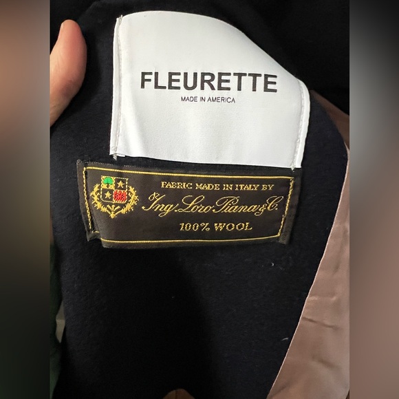 New Fleurette Ali Wool Peacoat in Midnight Women’s Size 12 - Picture 9 of 12